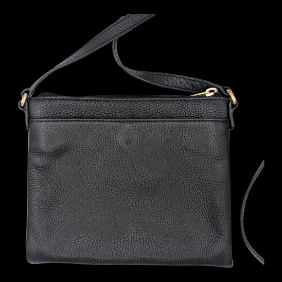 Michael Kors Black Leather Fulton Crossbody Bag - Picture 4 of 8